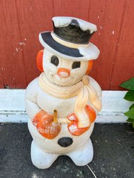 Vintage Snowman 30' Blow Mold Christmas Lawn Decoration