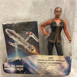 1996 Star Trek First Contact Lily Zefram Cochrane's Assistant Action Figure New Without Card