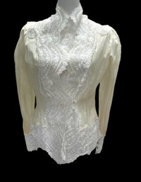 Giorgio Sant' Angelo Stunning Lace Blouse & Camio