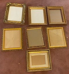 Seven Gold Tone Frames