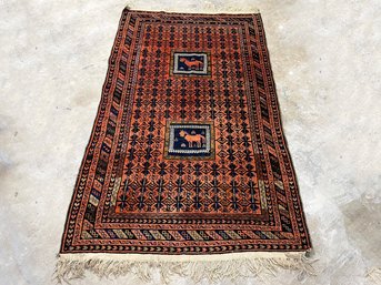 An Antique Indo-Persian Wool Rug