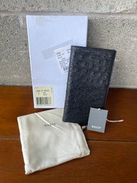 Bally Italy- Genuine Ostrich Tall Wallet- NOS