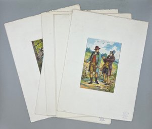 Lot Of 7 Chromo Lithographs