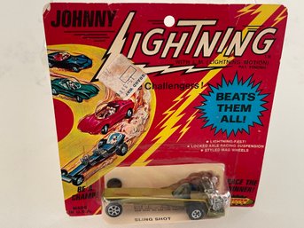 JOHNNY LIGHTNING 1970 ISSUE SLING SHOT OLIVE NEW IN BLISTER PACK