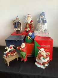 Santas And Snowman Christmas Lot #