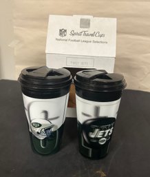 Brand New NFL Spirit Travel Cups  National Football League Selections In Original Box. LP/A3
