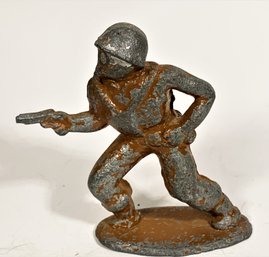 Lead, Iron Or Plastic Vintage Soldier Or Model