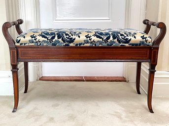 An Antique Upholstered Bench