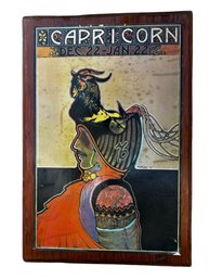 Palladini Psychedelic Zodiac Art Capricorn Poster On Board