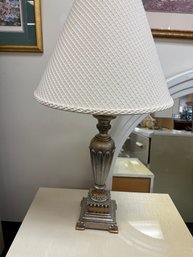 Nice Lamp In Silver And Gold Tones