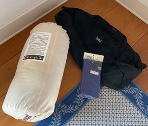 LL Bean Down Mummy Sleeping Bag, Duffle Bag And Compression Sack