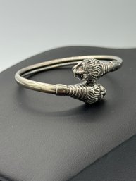 Antique Panchalogam Lion Sterling Silver Bracelet