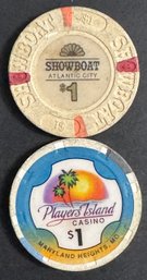 2 Vintage Casino Chips