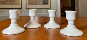 White Ceramic Candlesticks