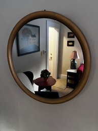 Round Brass Metal Accent Mirror