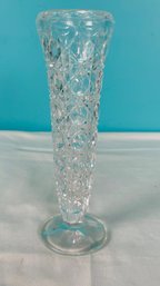 Pressed Glass Bud Vase