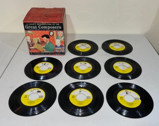 A Golden Record Chest Great Composers 45 RPM Set With Original Box