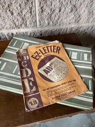 Vintage E-Z Letter Stencil Kit