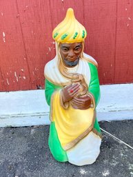 Vintage Nativity Scene Wise Man Empire Brand 29' Blow Mold Christmas Lawn Decoration