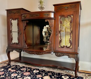 Antique Diminutive Hall Console Cabinet