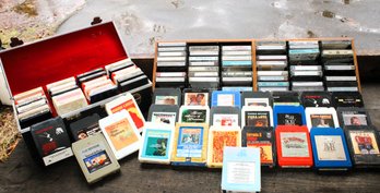 Mixed Media Lot With 8 Track Tapes And Cassettes From Grateful Dead, Bob Marley, Neil Young, Phish, JGB & More