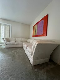 1980s Post Modern Thayer Coggin - Minimalist 6 Seat Sectional Couch