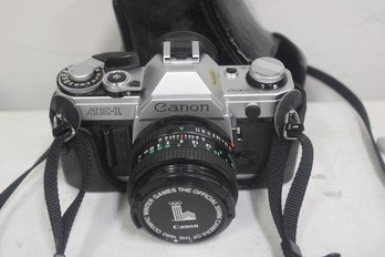 Cannon Ae-1 35mm Slr Film Camera W/case