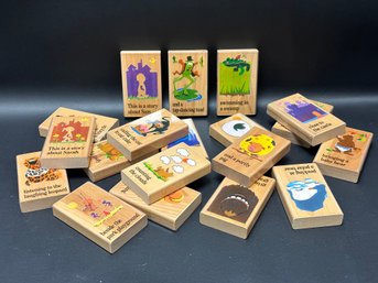 A Great Set Of Double-Sided Story Telling Blocks