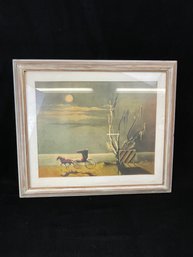 Mid Century Art Print In Frame