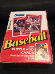 1990 Donruss Baseball Wax Box - 36 Sealed Packs - M