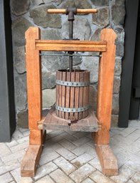 Antique Wine, Cider, And Fruit Juice Press