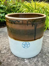 Antique STAR STONEWARE Crock