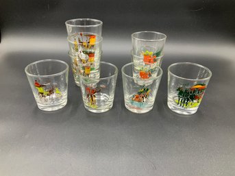 Vintage Glasses With Song Titles