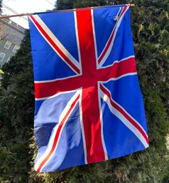 Union Jack Flag United Kingdom 41' X 30' On 84' Bamboo Pole No Issues