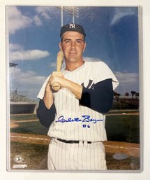 Clete Boyer Autographed 8x10 Photograph W/ Certificate Of Authenticity
