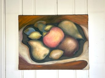 Still Life Of Mixed Fruit Bowl, Signed