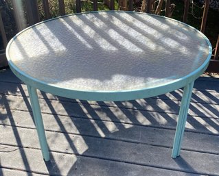 Plastic Top Round Low Table