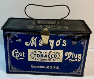 Mayos Cut Plug  Lunchbox Tobacco Tin