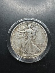 1938 Walking Liberty Silver Half Dollar