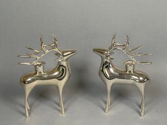 Metal Reindeer Candle Holders