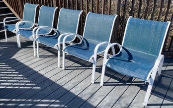 Five Mesh Chairs