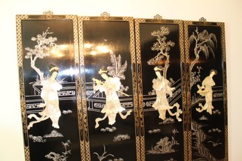 Mother Of Pearl Chinese 4 Beauties Panels