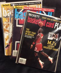 3 Beckett Basketball Magazine With Michael Jordan Covers - M