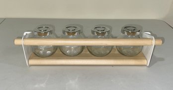 IKEA Wall Mounted Spice Rack And Bottles