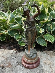 Stunning Bronze Art Deco/ Nouveau Signed Sculpture