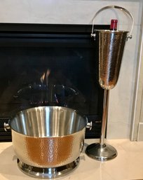 Metal Wine Holder And Bucket