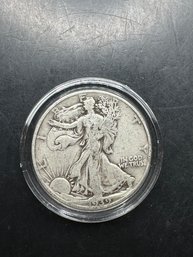 1939 Walking Liberty Silver Half Dollar