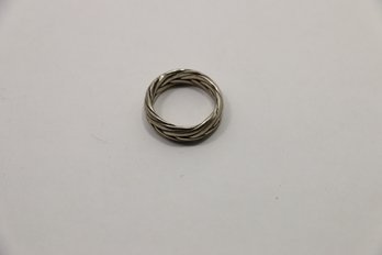 Sterling Silver Woven Band Ring Size 8.50