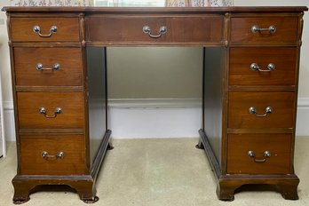 Eight Drawer Cherry Writing Desk