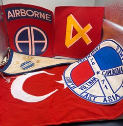 2 Flags Including Turkey And 3 Patches